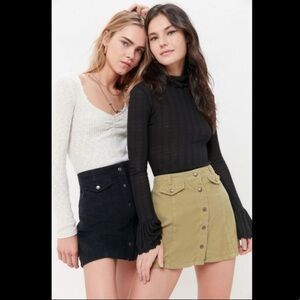 Urban Outfitters BDG Corduroy Button Front Skirt